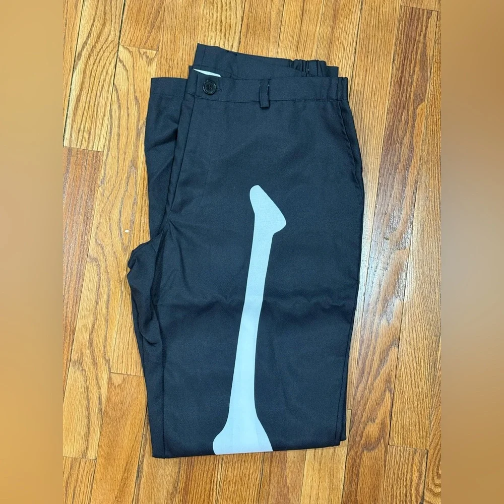 Tipsy Elves Skeleton Suit Pants Mens Size Large 34W Halloween Costume - Picture 3 of 7